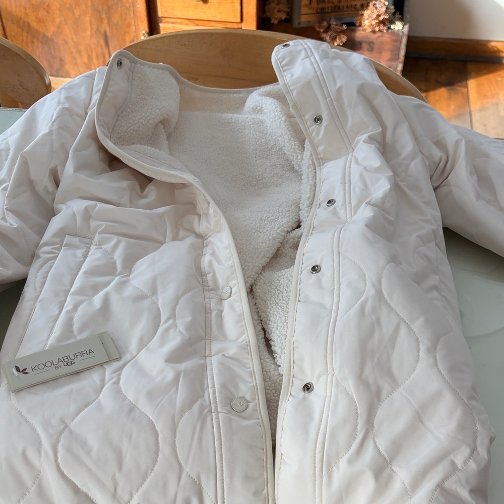 Koolaburra Women's Cream Quilted Puffer Jacket